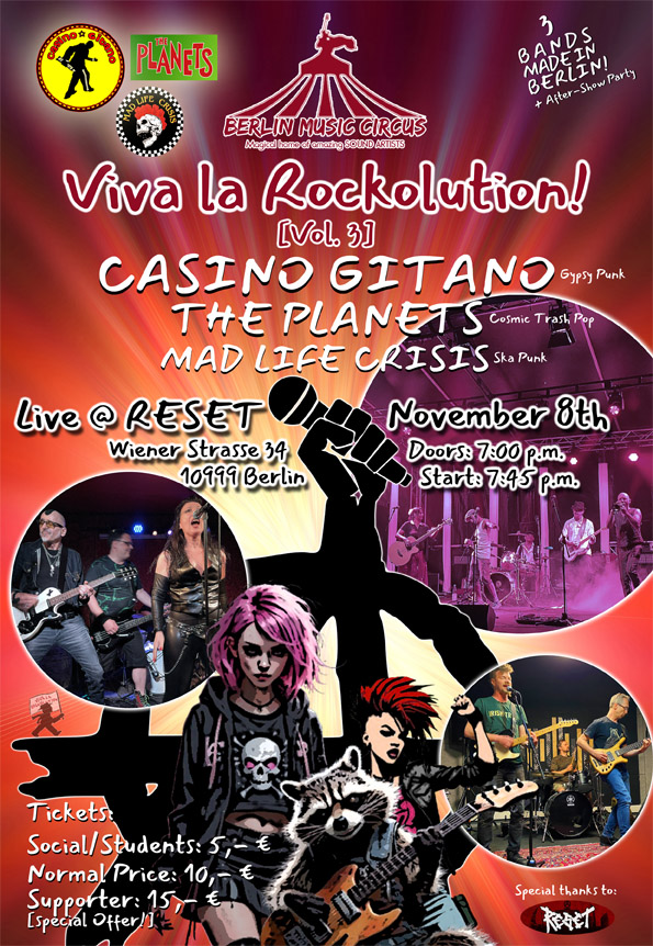 Viva la Rockolution ! Vol.3 live @ RESET Club